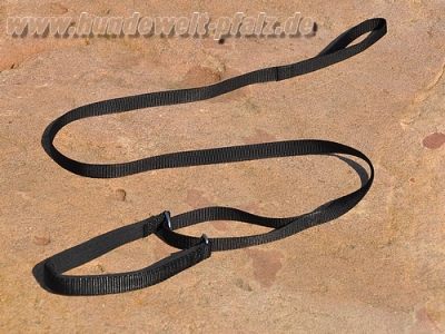 Agility-Sportleine Gr.1, Halsteil 30cm, gepolstert, schwarz