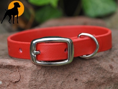 Biothane BETA Halsband 32cm x 16mm, Rot