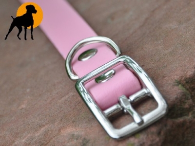 Biothane BETA Halsband 27cm x 19mm, Rosa