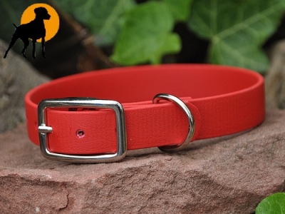 Biothane BETA Halsband 27cm x 19mm, Rot