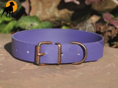 HWP Biothane Beta Antik Halsband 25mm x 45cm, Violett