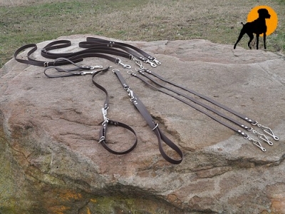 Biothane Beta System B, L = 75cm, Unterteil Führleine m. Zangenhaken
