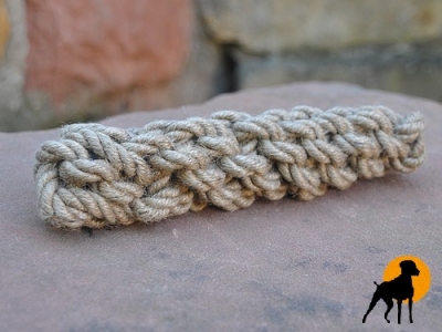 Jute-Bringsel, geknotet, 20cm x 4,5cm