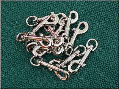 Edelstahl Bolzenhaken mit Ring, mittel, 80x12mm