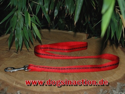 Hunter Führleine Power Grip 25mm x 100cm, Rot