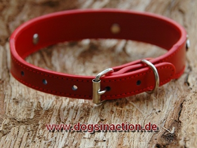 Lederhalsband "Westie", Rot