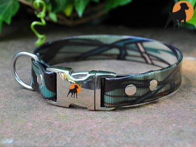 HWP Biothane Camo HB 25mm mit Alu-Verschluß, Oliv