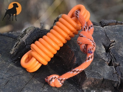 Cable-Toy Vollgummispielzeug Gr.1, 13 x 3,5cm, orange