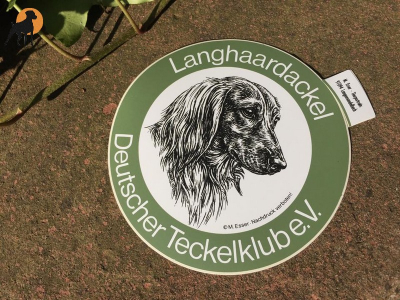 Aufkleber Deutscher Teckelklub e.V. - Langhaardackel