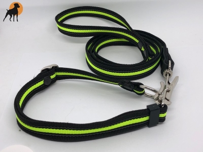 HWP Jagd- und Befreiungsleine gummiert mit Handschlaufe, 120cm