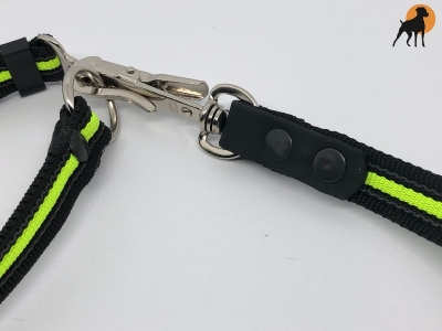 HWP Jagd- und Befreiungsleine gummiert mit Handschlaufe, 120cm