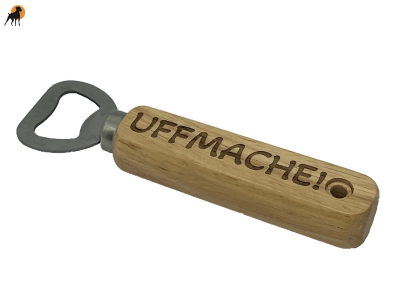 Flaschenöffner UFFMACHE!, ca. 14x4cm