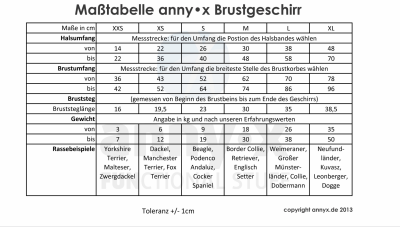annyX Brustgeschirr Protect, leuchtorange/braun
