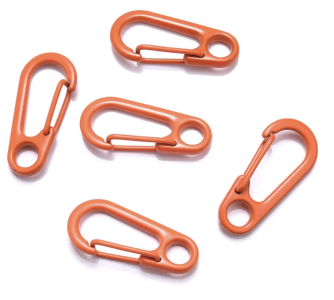 Mini-Karabiner, ca. 3 x 1,5cm, Pulverbeschichtet