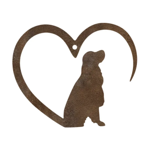 Preview: Eisen-Christbaumschmuck SPRINGER SPANIEL, ca. 8x6,5cm