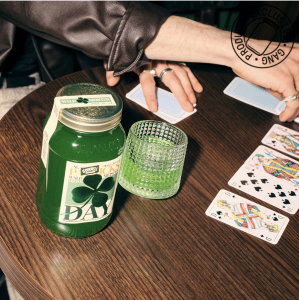 O'Donnell Moonshine Likör Waldmeister St. Patrick´s Day, (20% vol.), 700ml - Glas, OHNE Ausgießer