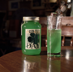 O'Donnell Moonshine Likör Waldmeister St. Patrick´s Day, (20% vol.), 700ml - Glas, OHNE Ausgießer