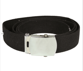 Miltec US Hosengürtel 30mm aus Baumwolle Schwarz