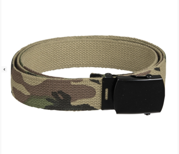 Miltec US Hosengürtel 30mm aus Baumwolle, Woodland