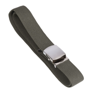 Preview: Miltec US Hosengürtel 38mm aus Baumwolle, Olivgrün