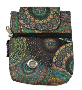 Nijens Baza 71083 Leckerli-Tasche / Hundekotbeutelspender, wasserabweisend, Mandala grün