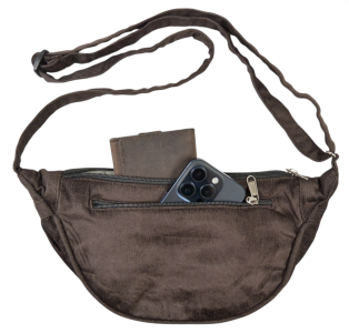 Preview: Nijens Cord Bauchtasche Rishikesh 117B, dunkelbraun