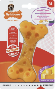 Nylabone Power Chew Cheese Bone – für starke & extreme Kauer, Gr.: M