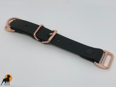Biothane Beta Paracord Adapter Basic 25mm mit Rollschnalle, Rosegold