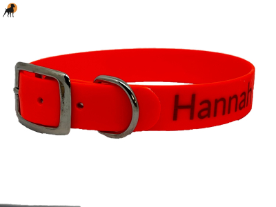 Preview: Biothane Beta Halsband Classic 1, mit Lasergravur, Breite: 25mm