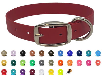 Biothane Beta Halsband mit Dornschnalle rund, Breite: 25mm