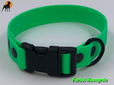 HWP Biothane Beta Maßhalsband FUN 25mm, mit Wienerlock PVC Verschluß