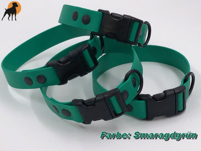 HWP Biothane Beta Maßhalsband FUN 25mm, mit Wienerlock PVC Verschluß