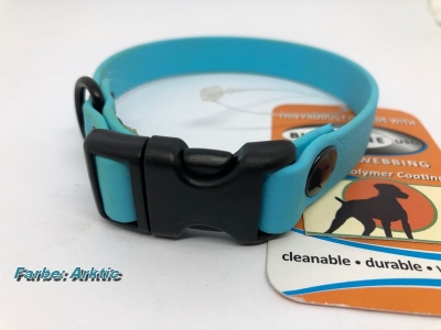 HWP Biothane Beta Maßhalsband FUN 16mm, mit Wienerlock PVC Verschluß