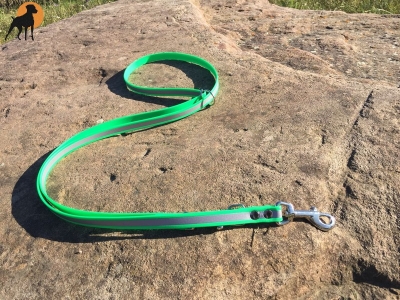 Biothane Beta Reflective Vario-Leine, stufenlos verstellbar, 19mm x 230cm