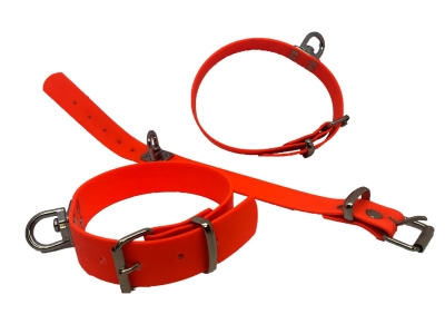 Preview: Biothane Beta Schweißhalsung Junior 30mm, verstellbar, Signalorange