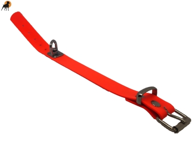 Preview: Biothane Beta Schweißhalsung Junior 30mm, verstellbar, Signalorange