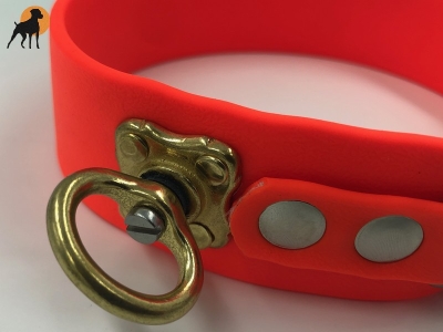 Preview: Biothane Beta Schweißhalsung PRO 30mm, Signalorange