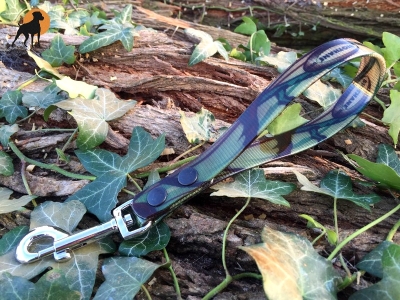 Biothane Camouflage Kurzführer 19mm x 25cm m.HS