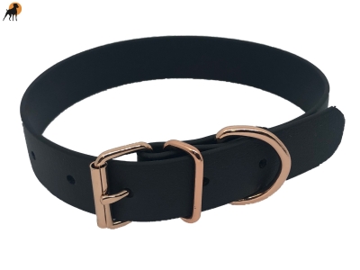 Biothane Beta Halsband Basic, mit Rollschnalle, Handmade, Breite: 25mm