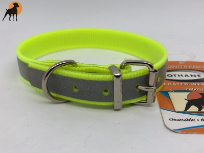 Biothane Reflect Warnhalsband Basic, Breite: 19mm
