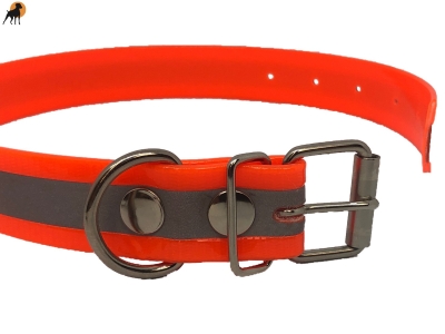 Biothane Reflect Warnhalsband Basic, Breite: 25mm