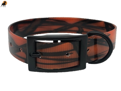 Preview: Biothane Camouflage Halsband Classic mit Dornschnalle Eckig, Breite: 25mm