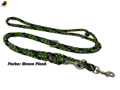 G1 Tauwerk Doppelführleine 3-fach verstellbar, 9mm x 230cm, Green Flash