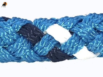 Preview: G2 Tauwerk Halsband Basic, rund geflochten, mit Zugstop, Atlantis