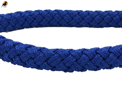 G2 Tauwerk Halsband Basic, rund geflochten, mit Zugstop, Kobaltblau