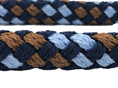 Preview: G2 Tauwerk Halsband Basic, rund geflochten, mit Zugstop, Liverpool