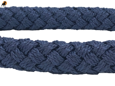 Preview: G2 Tauwerk Halsband Basic, rund geflochten, mit Zugstop, Navy