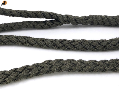 Tauwerk Agility & Retrieverleine G2 Classic 150cm, rund geflochten, Oliv