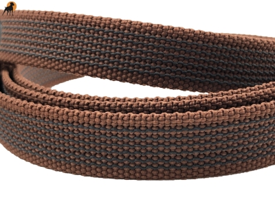 HWP Führleine gummiert 20mm, S-Haken vernickelt, Handschlaufe wählbar