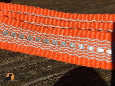 Schweißriemen reflektierend aus gummiertem PP-Band 20mm